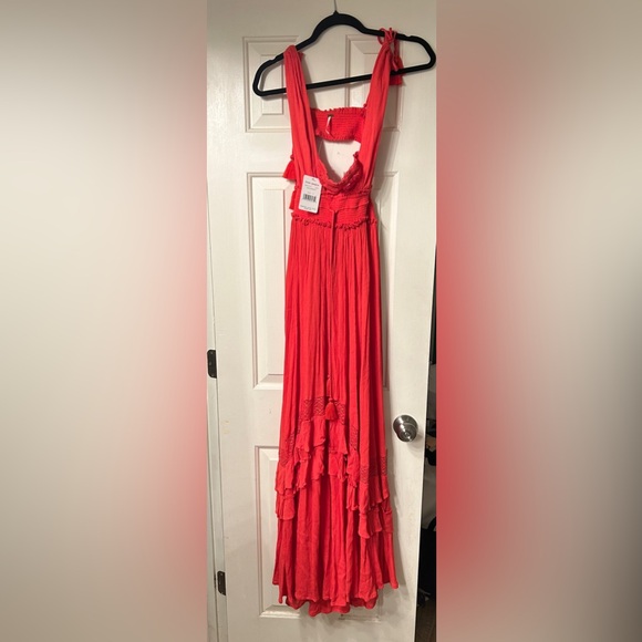 🆕 NEW WITH TAGS Free People Santa Maria Maxi Dress in Passionfruit - Picture 4 of 7